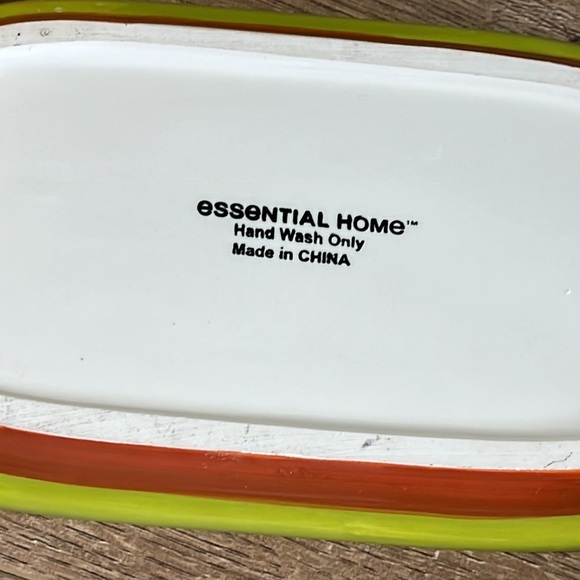 Vtg Essential Home Pumpkin Covered Butter Dish Ceramic Harvest Fall Thanksgiving - Picture 9 of 12